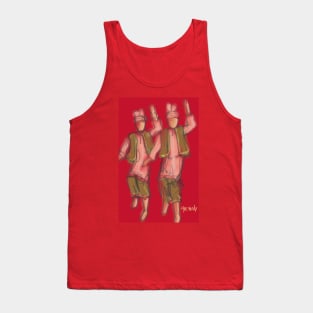 Bhangra Dancers Red Tank Top